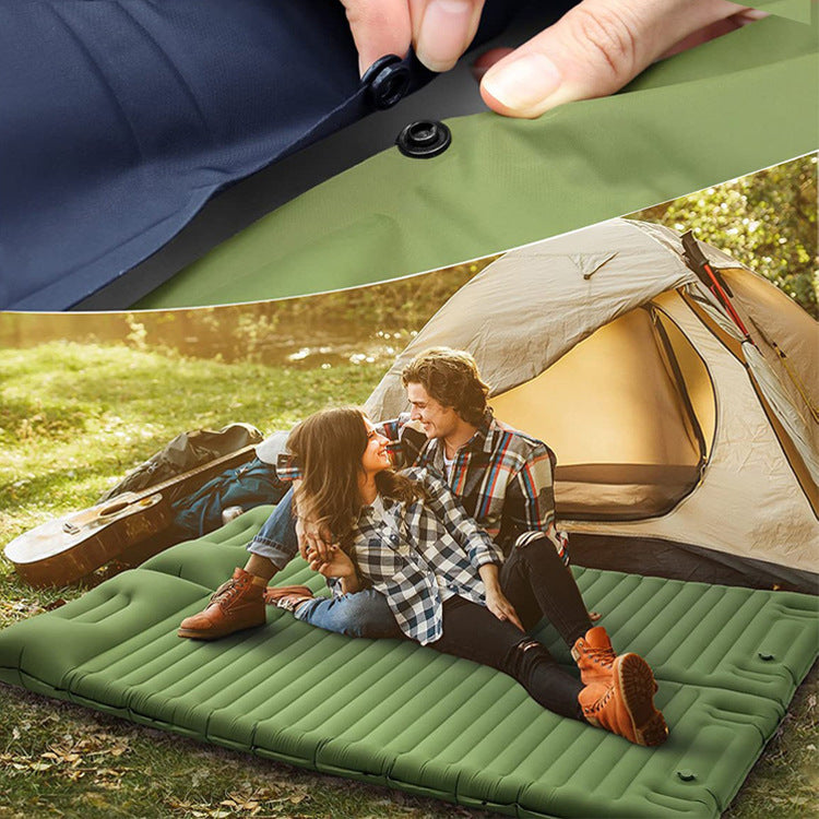 Le Matelas Gonflable pour Camping avec Système d'Interconnexion